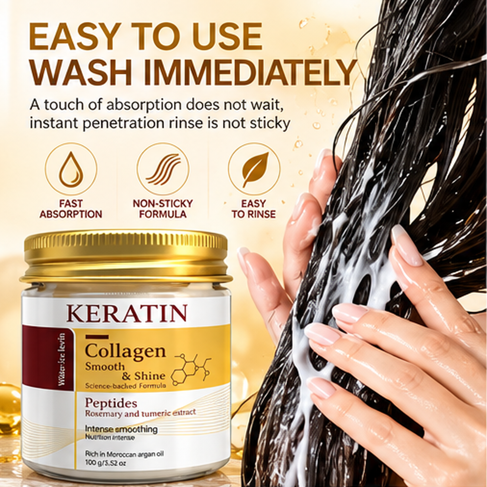 KeraSilk Máscara Capilar de Queratina e Colagénio – 100g