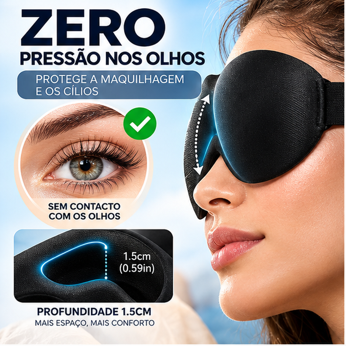 SoftDream 3D Máscara de Dormir