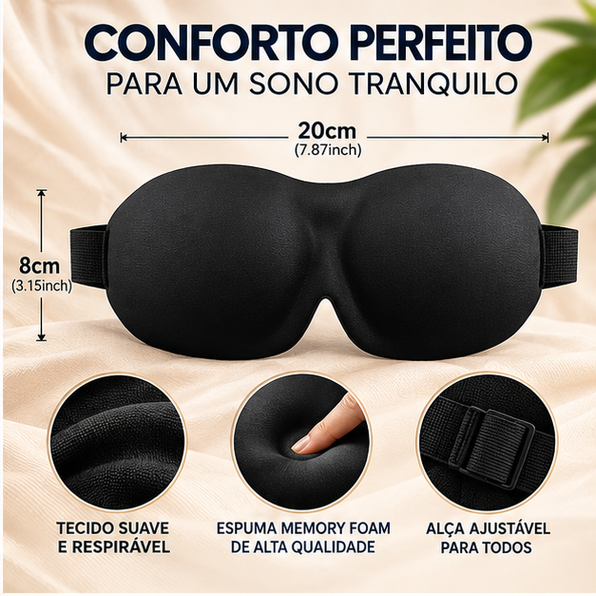 SoftDream 3D Máscara de Dormir