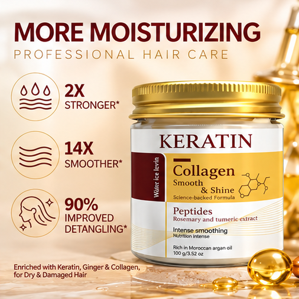 KeraSilk Máscara Capilar de Queratina e Colagénio – 100g