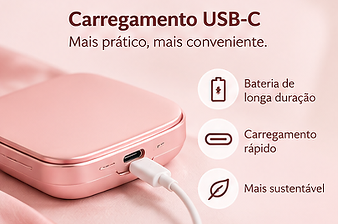 GlowPocket Espelho LED portable
