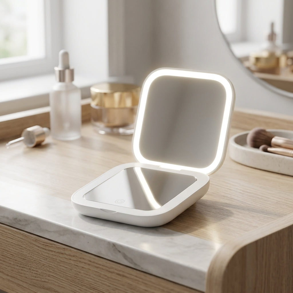 GlowPocket Espelho LED portable