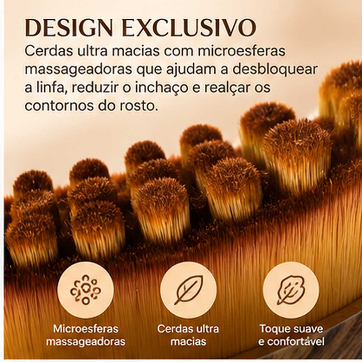 Pincel de Maquilhagem BeautyTouch Aplicação Suave e Uniforme
