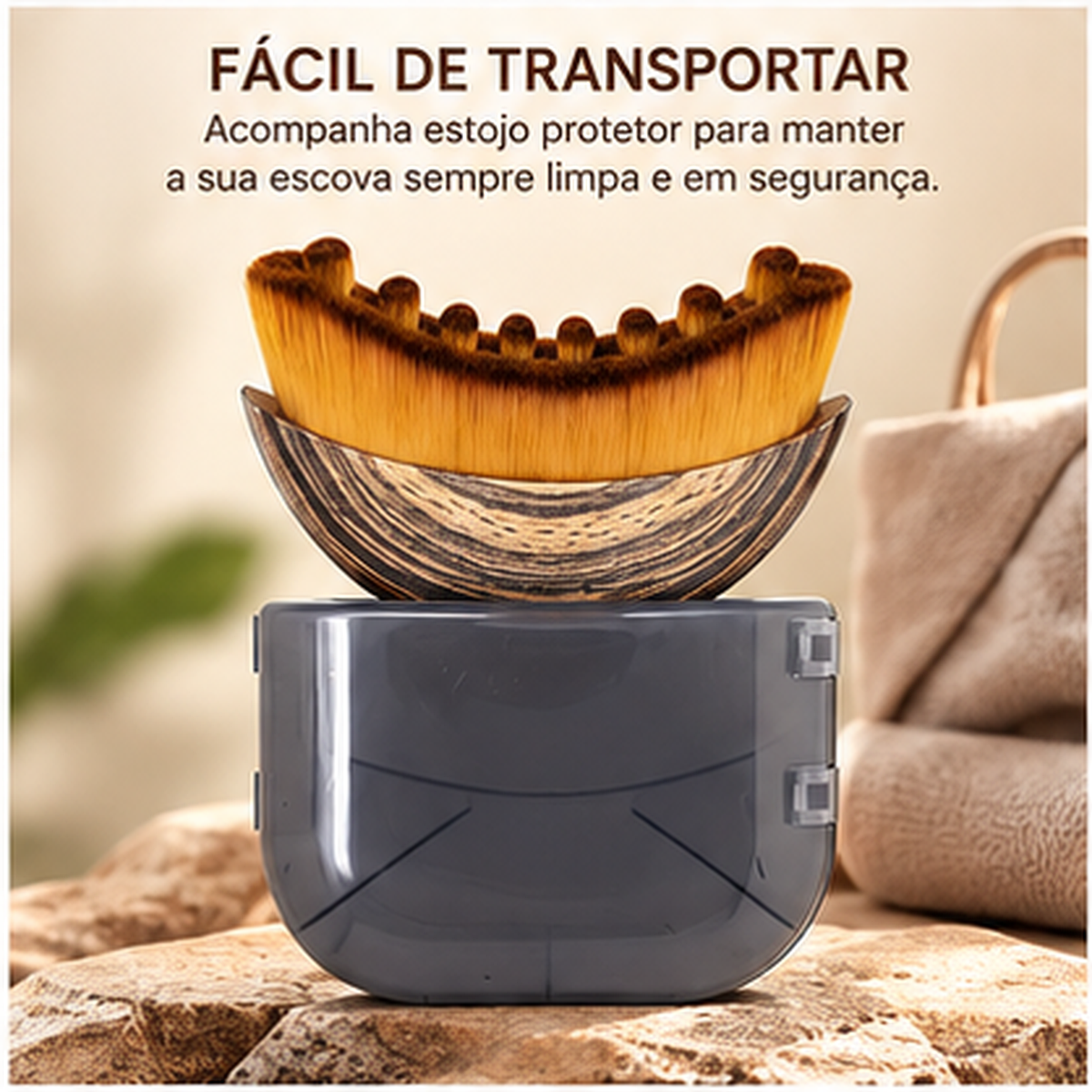 Pincel de Maquilhagem BeautyTouch Aplicação Suave e Uniforme