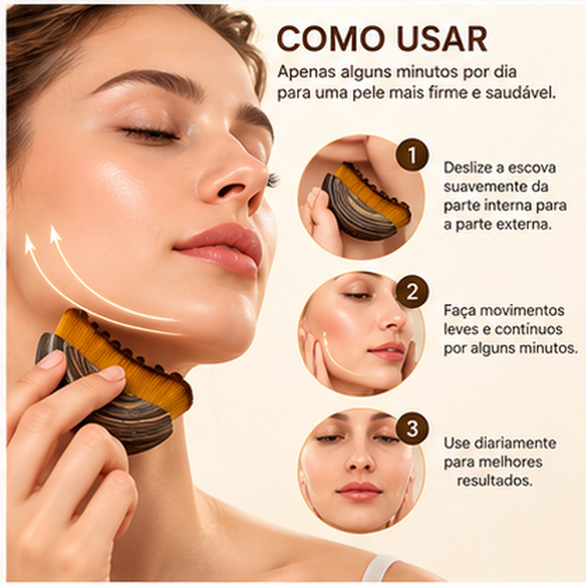Pincel de Maquilhagem BeautyTouch Aplicação Suave e Uniforme