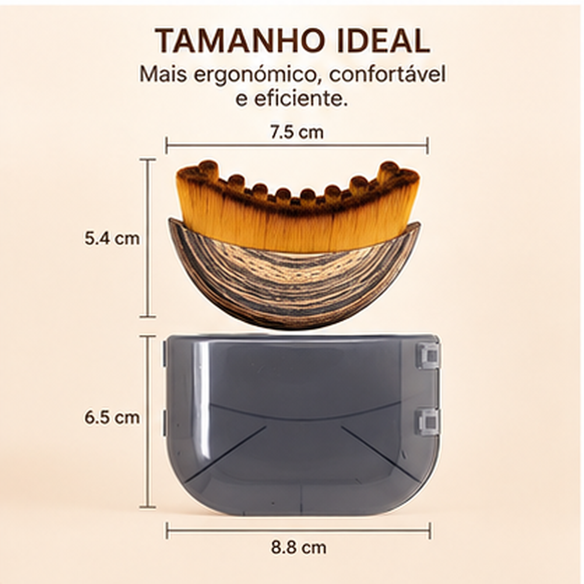 Pincel de Maquilhagem BeautyTouch Aplicação Suave e Uniforme